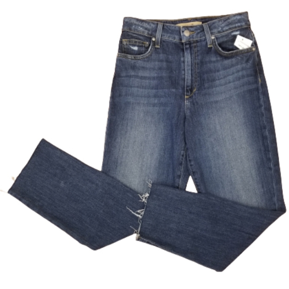Joe's Denim High Rise Denim Blue Jean Straight Crop Ankle Size 26 NEW NWT